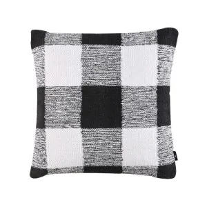 Plaid Cushion Black 60 x 60cm by Love That Homewares, a Cushions, Decorative Pillows for sale on Style Sourcebook