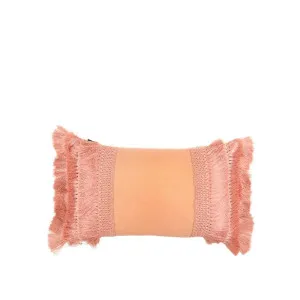 Penelope Fringe Cushion Peach 50 x 30cm by Love That Homewares, a Cushions, Decorative Pillows for sale on Style Sourcebook