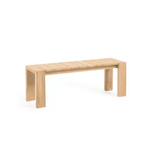 Victoire solid teak outdoor bench 135 cm by Kave Home, a Outdoor Benches for sale on Style Sourcebook