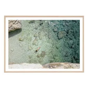 Blue Beach Framed Print in 45 x 62cm by OzDesignFurniture, a Prints for sale on Style Sourcebook