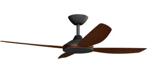 Calibo Vanga 48" DC Ceiling Fan with Remote Control Black and Koa by Calibo, a Ceiling Fans for sale on Style Sourcebook