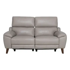 Anthony 2 Seater Recliner Sofa in Alpine Leather Beige by OzDesignFurniture, a Sofas for sale on Style Sourcebook