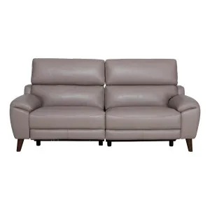 Anthony 3 Seater Recliner Sofa in Alpine Leather Grey by OzDesignFurniture, a Sofas for sale on Style Sourcebook