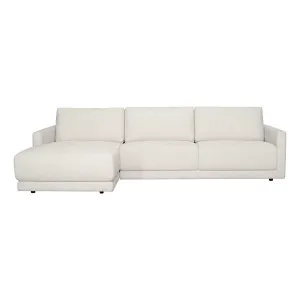 Hendrix 3 Seater Sofa + Chaise LHF in Prince White by OzDesignFurniture, a Sofas for sale on Style Sourcebook