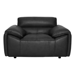 Marco Armchair in Jersey Leather Black by OzDesignFurniture, a Chairs for sale on Style Sourcebook