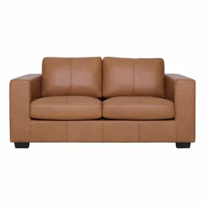 Toronto 2.5 Seater Sofa in Ultra Leather Light Brown by OzDesignFurniture, a Sofas for sale on Style Sourcebook