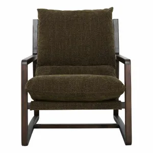 Joanna Occasional Chair in Green / Dark Chocolate by OzDesignFurniture, a Chairs for sale on Style Sourcebook