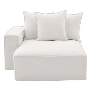 Ella Sofa Chaise LHF in Lis White by OzDesignFurniture, a Sofas for sale on Style Sourcebook