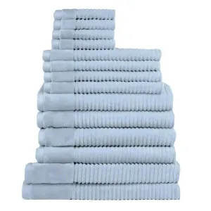 Jenny Mclean Royal Excellency 14 Piece Baby Blue Towel Pack by null, a Towels & Washcloths for sale on Style Sourcebook