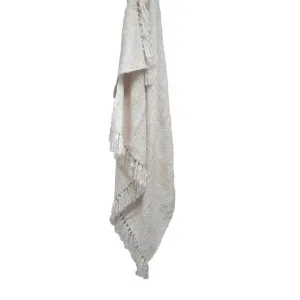 Knitted Oslo Natural Throw Rug by null, a Throws for sale on Style Sourcebook