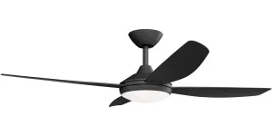 Calibo Vanga 52" DC Ceiling Fan with LED Light and Remote Control Black by Calibo, a Ceiling Fans for sale on Style Sourcebook