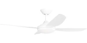 Calibo Vanga 48" DC Ceiling Fan with LED Light and Remote Control White by Calibo, a Ceiling Fans for sale on Style Sourcebook