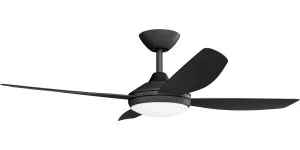 Calibo Vanga 48" DC Ceiling Fan with LED Light and Remote Control Black by Calibo, a Ceiling Fans for sale on Style Sourcebook