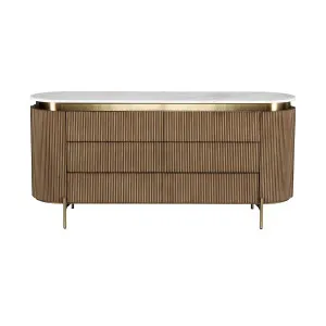 Monte Carlo 6 Drawer Chest - Antique Gold by CAFE Lighting & Living, a Cabinets, Chests for sale on Style Sourcebook