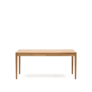 Lenon extendable table in natural FSC Mix Credit solid oak wood and veneer 160(200)x90 by Kave Home, a Dining Tables for sale on Style Sourcebook