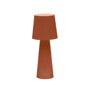 Arenys large outdoor metal table lamp in a terracotta painted finish by Kave Home, a Table & Bedside Lamps for sale on Style Sourcebook