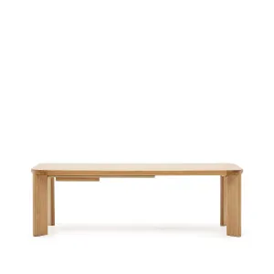 Jondal extendable table made of solid wood and oak veneer, 240 (320) cm x 100 cm FSC 100% by Kave Home, a Dining Tables for sale on Style Sourcebook