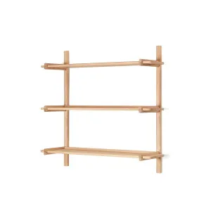 Sitra modular shelf, 3 solid oak wood shelves in a natural finish, 110 cm, FSC Mix Credit by Kave Home, a Cabinets, Chests for sale on Style Sourcebook