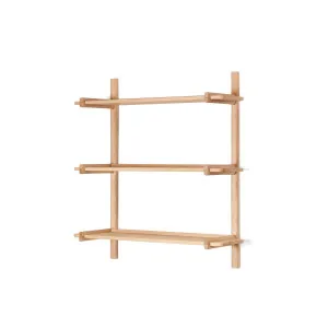 Sitra modular shelf, 3 solid oak wood shelves in a natural finish, 90 cm, FSC Mix Credit by Kave Home, a Cabinets, Chests for sale on Style Sourcebook