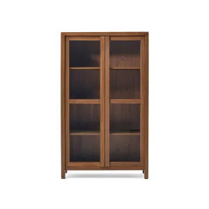 Sashi cabinet made in solid teak wood 110 x 185 cm by Kave Home, a Cabinets, Chests for sale on Style Sourcebook