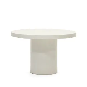 Aiguablava round table in white cement, Ø 120 cm by Kave Home, a Tables for sale on Style Sourcebook