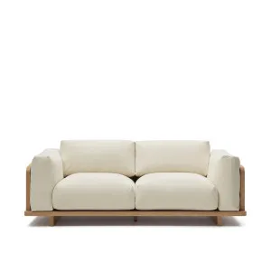 Oaq 3 seater sofa in beige, 225 cm FSC Mix Credit by Kave Home, a Sofas for sale on Style Sourcebook