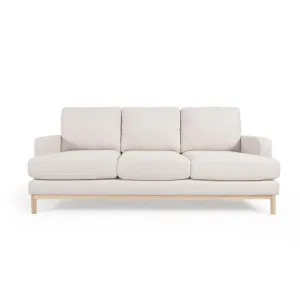 Mihaela 3 seater sofa in white micro bouclé, 203 cm by Kave Home, a Sofas for sale on Style Sourcebook