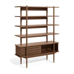 Carolin in veneered walnut shelf unit 130 x 169 cm by Kave Home, a Cabinets, Chests for sale on Style Sourcebook