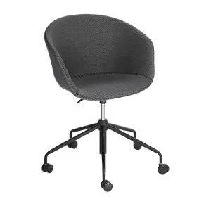 Yvette dark grey office chair by Kave Home, a Chairs for sale on Style Sourcebook