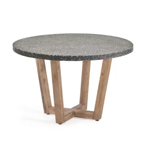 Shanelle round table for two in black terrazzo Ø 120 cm by Kave Home, a Tables for sale on Style Sourcebook