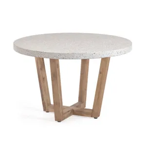 Shanelle round table for two in white terrazzo Ø 120 cm by Kave Home, a Tables for sale on Style Sourcebook