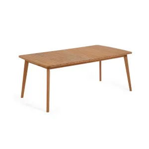 Hanzel extendable garden table in solid eucalyptus, 183 (240) x 100 cm FSC 100% by Kave Home, a Tables for sale on Style Sourcebook