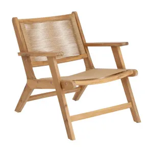 Geralda acacia wood armchair with natural finish FSC 100% by Kave Home, a Outdoor Chairs for sale on Style Sourcebook