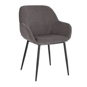 Konna chair in grey wide seam corduroy by Kave Home, a Dining Chairs for sale on Style Sourcebook