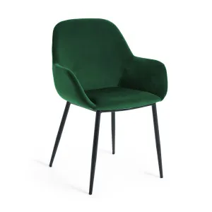 Konna green velvet chair by Kave Home, a Dining Chairs for sale on Style Sourcebook