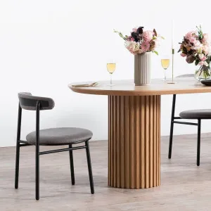 Pearson Designer Dining Table 2.5m - Natural by Calibre Furniture, a Dining Tables for sale on Style Sourcebook