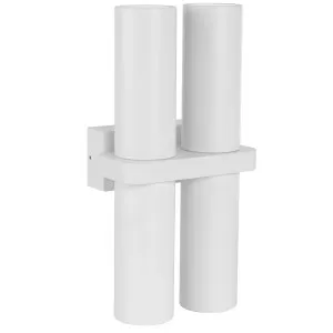 Havit Luz Double Up/Down LED Wall Pillar Light White by Havit, a Outdoor Lighting for sale on Style Sourcebook