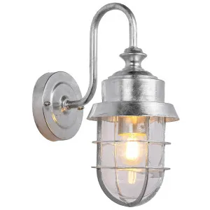 CLA Parol Exterior Cage Wall Light IP44 Galvanised Iron by Compact Lamps Australia, a Wall Lighting for sale on Style Sourcebook