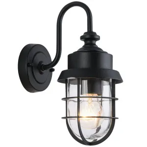 CLA Parol Exterior Cage Wall Light IP44 Matte Black by Compact Lamps Australia, a Wall Lighting for sale on Style Sourcebook