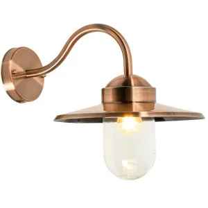 CLA Payong Exterior Wall Light IP44 Copper by Compact Lamps Australia, a Wall Lighting for sale on Style Sourcebook