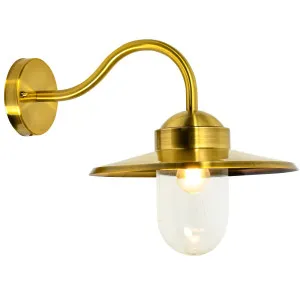 CLA Payong Exterior Wall Light IP44 Brass by Compact Lamps Australia, a Wall Lighting for sale on Style Sourcebook