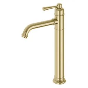 Cromford Hob Tall/Vessel Basin Mixer 6Star Brushed Lead Free In Gold By Phoenix by PHOENIX, a Bathroom Taps & Mixers for sale on Style Sourcebook