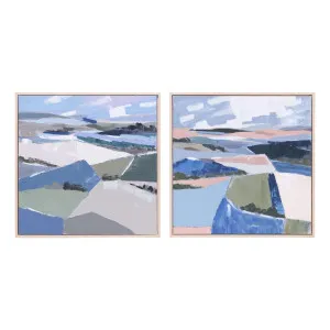 Hills of Harmony Set of 2 in 60 x 60cm by OzDesignFurniture, a Painted Canvases for sale on Style Sourcebook