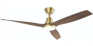 Martec Smart Triumph 52" DC Ceiling Fan with 20W Dimmable LED Light and Wifi Remote Control Antique Bronze and Walnut by Martec, a Ceiling Fans for sale on Style Sourcebook