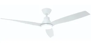 Martec Smart Triumph 52" DC Ceiling Fan with 20W Dimmable LED Light and Wifi Remote Control White by Martec, a Ceiling Fans for sale on Style Sourcebook