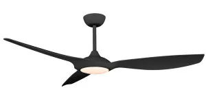 Claro Glider 60? DC Ceiling Fan with CCT LED Light and Remote Black by Claro, a Ceiling Fans for sale on Style Sourcebook