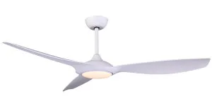 Claro Glider 60? DC Ceiling Fan with CCT LED Light and Remote White by Claro, a Ceiling Fans for sale on Style Sourcebook