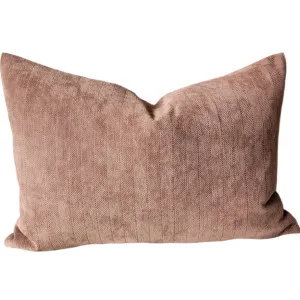 LAST ONE - Ellie Herringbone Cushion 40x60cm Lumbar - Caramel Brown by Macey & Moore, a Cushions, Decorative Pillows for sale on Style Sourcebook