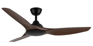 Martec Impact 52" DC Smart Ceiling Fan with Remote Control Black and Walnut by Martec, a Ceiling Fans for sale on Style Sourcebook