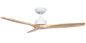 Fanco Wynd 54" DC Ceiling Fan with Remote Control White and Natural by Fanco, a Ceiling Fans for sale on Style Sourcebook